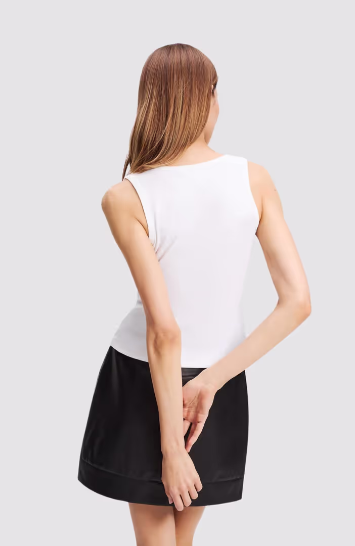 Ribbed V-Neck Tank Top